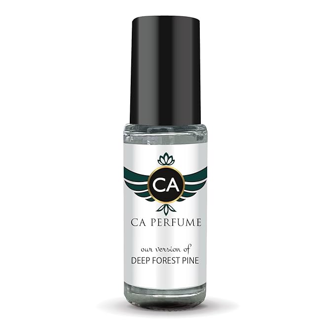 CA Perfume Originals Deep Forest Pine Unisex Fragrance Oil Woody Chypre Scent Long Lasting Perfumes for Women & Men Travel Size TSA Ready Mini Parfum Body Oil Roll-on 0.14 Fl Oz 4ml