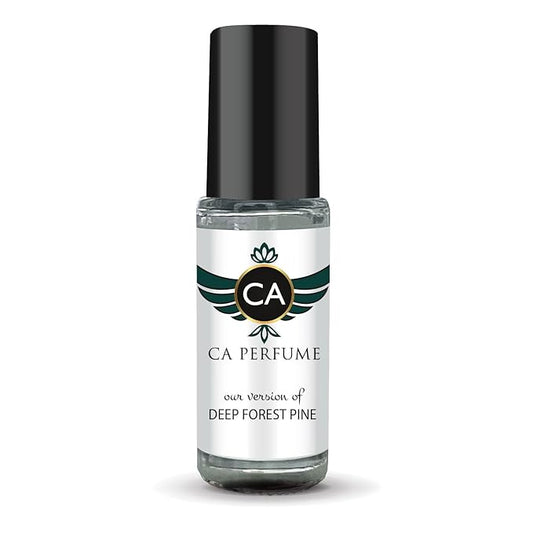 CA Perfume Originals Deep Forest Pine Unisex Fragrance Oil Woody Chypre Scent Long Lasting Perfumes for Women & Men Travel Size TSA Ready Mini Parfum Body Oil Roll-on 0.14 Fl Oz 4ml