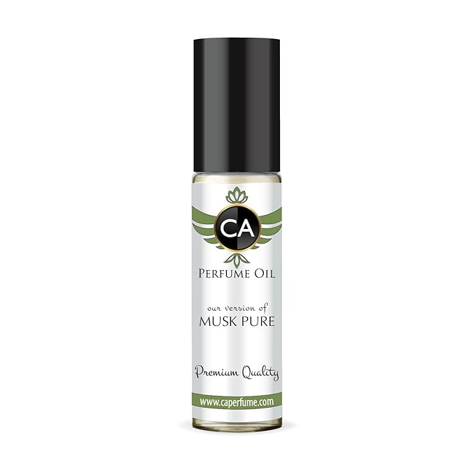 CA Perfume Impression of Musk Pure for Women Fragrance Oil Floral Woody Musk Scent Long Lasting Perfumes for Women Travel Size TSA Ready Mini Parfum Body Oil Roll-on 0.33 Fl Oz 10ml