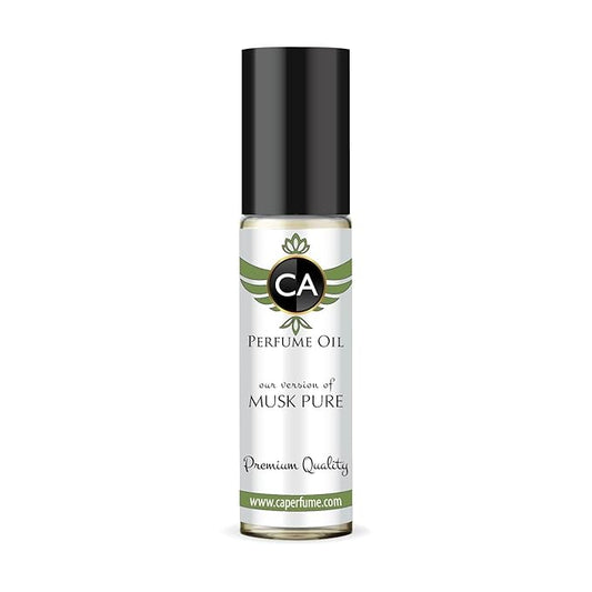 CA Perfume Impression of Musk Pure for Women Fragrance Oil Floral Woody Musk Scent Long Lasting Perfumes for Women Travel Size TSA Ready Mini Parfum Body Oil Roll-on 0.33 Fl Oz 10ml
