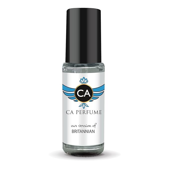 CA Perfume Impression of Britannian Unisex Fragrance Oil Amber Scent Long Lasting Perfumes for Women & Men Travel Size TSA Ready Mini Parfum Body Oil Roll-on 0.14 Fl Oz 4ml