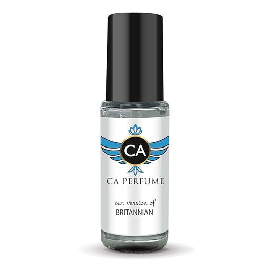 CA Perfume Impression of Britannian Unisex Fragrance Oil Amber Scent Long Lasting Perfumes for Women & Men Travel Size TSA Ready Mini Parfum Body Oil Roll-on 0.14 Fl Oz 4ml