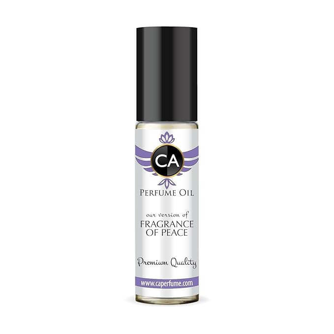 CA Perfume Impression of Fragrance of Peace for Women Fragrance Oil Floral Woody Musk Scent Long Lasting Perfumes for Women Travel Size TSA Ready Mini Parfum Body Oil Roll-on 0.33 Fl Oz 10ml
