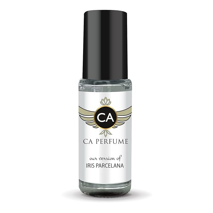 CA Perfume Impression of Iris Porcelana Unisex Fragrance Oil Floral Scent Long Lasting Perfumes for Women & Men Travel Size TSA Ready Mini Parfum Body Oil Roll-on 0.14 Fl Oz 4ml
