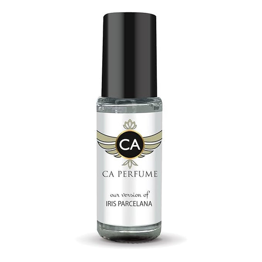 CA Perfume Impression of Iris Porcelana Unisex Fragrance Oil Floral Scent Long Lasting Perfumes for Women & Men Travel Size TSA Ready Mini Parfum Body Oil Roll-on 0.14 Fl Oz 4ml