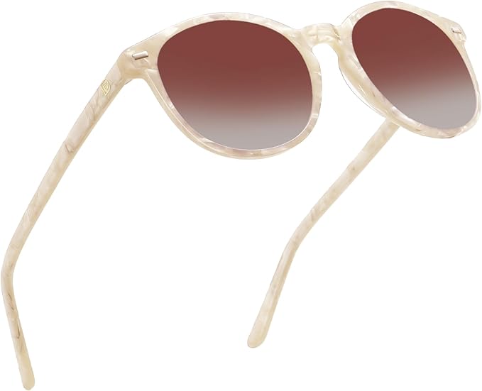 DUCO Polarized Sunglasses for Women Retro Round Women's Sunglasses Classic Vintage UV400 Shades DC1230