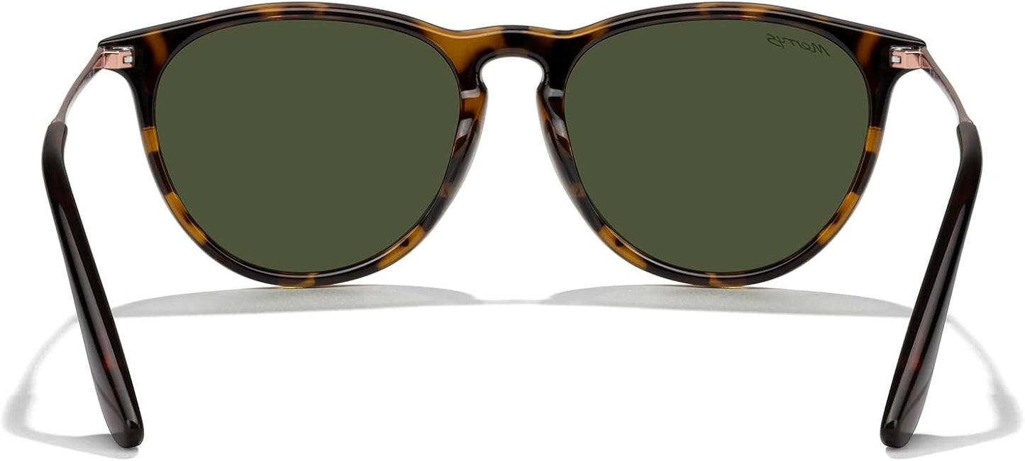 MERRY'S Vintage Polarized Sunglasses for Women Men Retro Round Mirrored Lens Sun glasses UV400