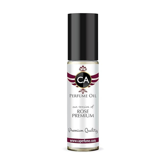 CA Perfume Originals Rose Premium Unisex Fragrance Oil Floral Scent Long Lasting Perfumes for Women & Men Travel Size TSA Ready Mini Parfum Body Oil Roll-on 0.33 Fl Oz 10ml