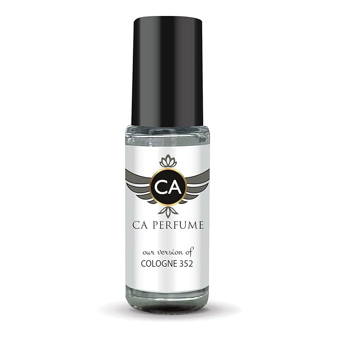CA Perfume Impression of Cologne 352 Unisex Fragrance Oil Citrus Aromatic Scent Long Lasting Perfumes for Women & Men Travel Size TSA Ready Mini Parfum Body Oil Roll-on 0.14 Fl Oz 4ml