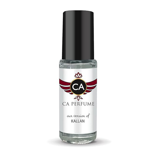 CA Perfume Impression of Kallan Unisex Fragrance Oil Amber Spicy Scent Long Lasting Perfumes for Women & Men Travel Size TSA Ready Mini Parfum Body Oil Roll-on 0.14 Fl Oz 4ml