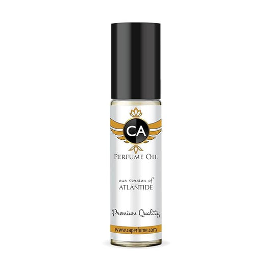 CA Perfume Impression of Atlantide Unisex Fragrance Oil Floral Fruity Scent Long Lasting Perfumes for Women & Men Travel Size TSA Ready Mini Parfum Body Oil Roll-on 0.33 Fl Oz 10ml