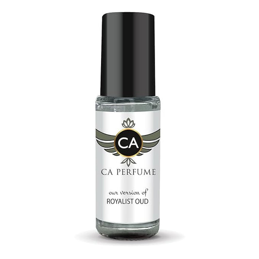CA Perfume Impression of Royalist Oud Unisex Perfume Oil Amber Fougere Scent Long Lasting Fragrance for Women and Men Travel Size Mini Perfume Sample TSA Ready Body Oil Roll-on 0.14 Fl Oz 4ml