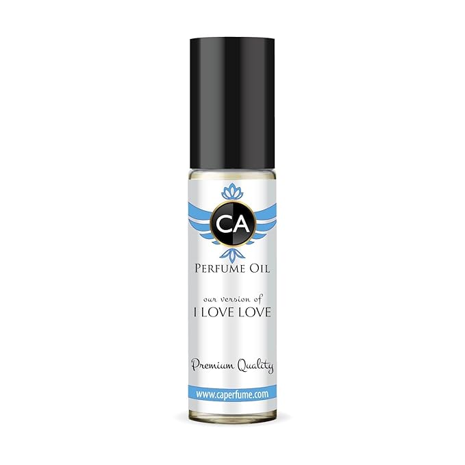 CA Perfume Impression of I Love Love for Women Fragrance Oil Floral Woody Musk Scent Long Lasting Perfumes for Women Travel Size TSA Ready Mini Parfum Body Oil Roll-on 0.33 Fl Oz 10ml