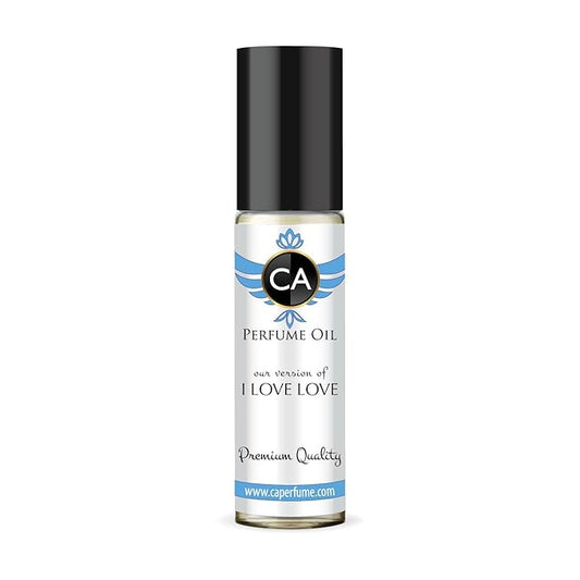 CA Perfume Impression of I Love Love for Women Fragrance Oil Floral Woody Musk Scent Long Lasting Perfumes for Women Travel Size TSA Ready Mini Parfum Body Oil Roll-on 0.33 Fl Oz 10ml