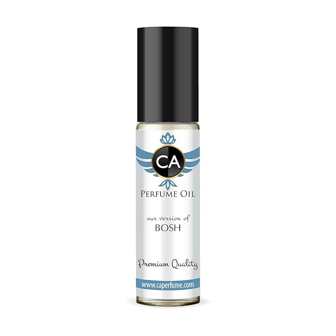 CA Perfume Impression of Bosh for Men Fragrance Oil Woody Spicy Scent Long Lasting Cologne for Men Travel Size TSA Ready Mini Parfum Body Oil Roll-on 0.33 Fl Oz 10ml
