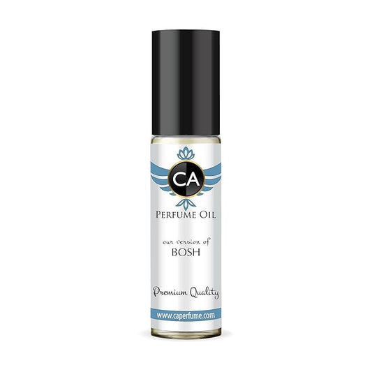 CA Perfume Impression of Bosh for Men Fragrance Oil Woody Spicy Scent Long Lasting Cologne for Men Travel Size TSA Ready Mini Parfum Body Oil Roll-on 0.33 Fl Oz 10ml