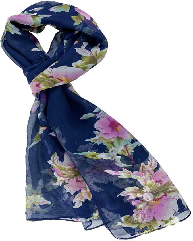 Xyueanlo Scarfs for Women Lightweight Scarves Fashion Print Floral Pattern Scarf Shawls
