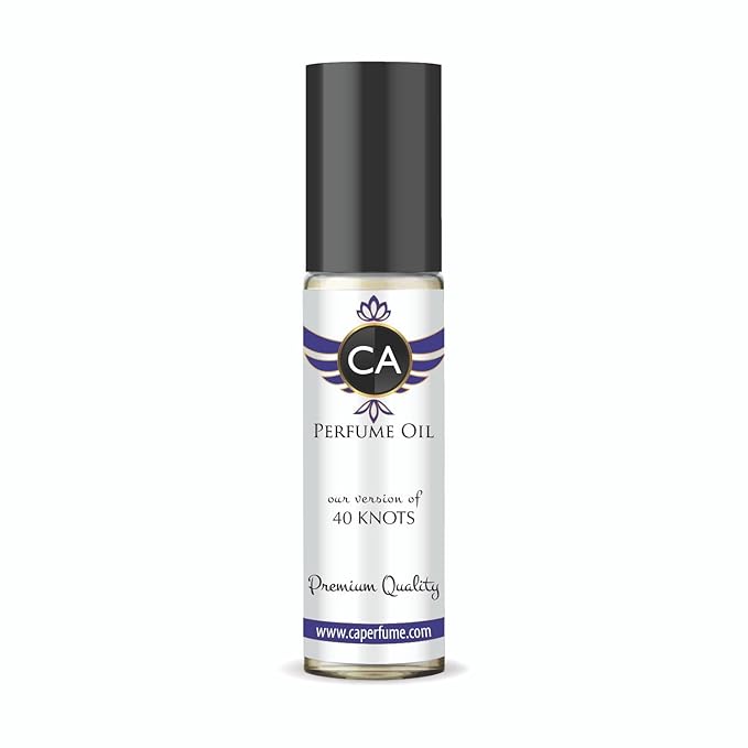 CA Perfume Impression of 40 Knots Unisex Fragrance Oil Aromatic Aquatic Scent Long Lasting Perfumes for Women & Men Travel Size TSA Ready Mini Parfum Body Oil Roll-on 0.33 Fl Oz 10ml