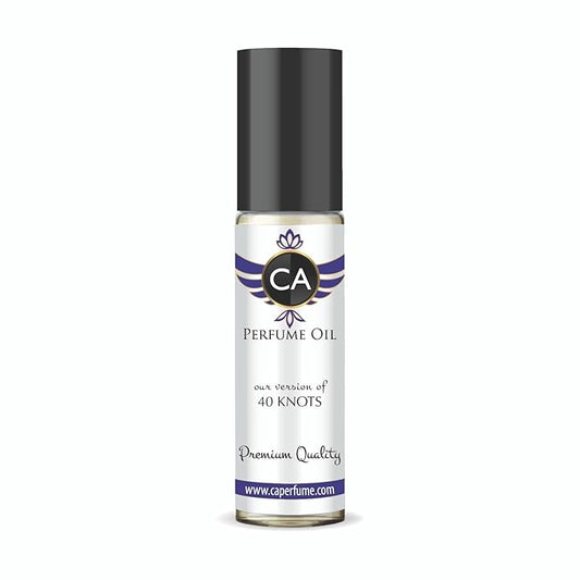 CA Perfume Impression of 40 Knots Unisex Fragrance Oil Aromatic Aquatic Scent Long Lasting Perfumes for Women & Men Travel Size TSA Ready Mini Parfum Body Oil Roll-on 0.33 Fl Oz 10ml