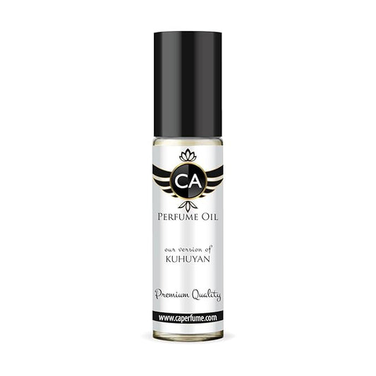 CA Perfume Impression of Kuhuyan Unisex Fragrance Oil Leather Scent Long Lasting Perfumes for Women & Men Travel Size TSA Ready Mini Parfum Body Oil Roll-on 0.33 Fl Oz 10ml