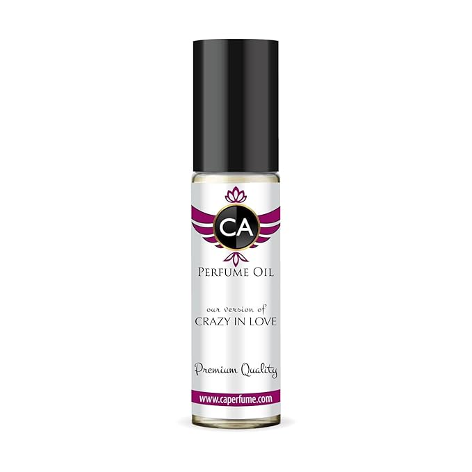 CA Perfume Impression of Crazy In Love for Women Fragrance Oil Amber Floral Scent Long Lasting Perfumes for Women Travel Size TSA Ready Mini Parfum Body Oil Roll-on 0.33 Fl Oz 10ml