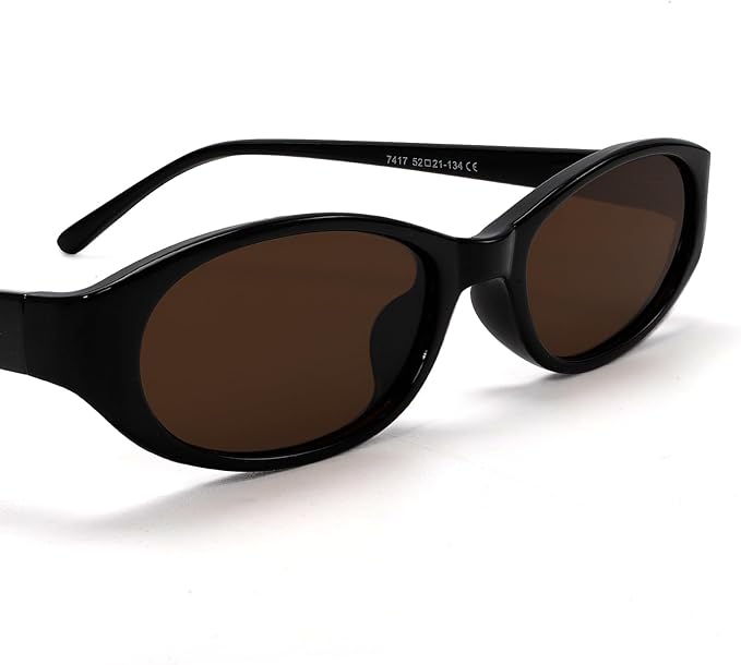 Retro Oval Sunglasses for Women 2026 90s Small Chic Cat Eye Sun Glasses Sunnies Lightweight Shades