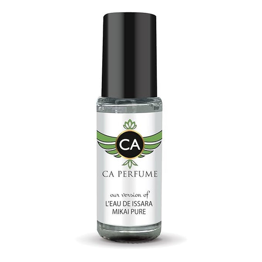 CA Perfume Impression of L'eau De Miyake Pure for Women Fragrance Oil Floral Scent Long Lasting Perfumes for Women Travel Size TSA Ready Mini Parfum Body Oil Roll-on 0.14 Fl Oz 4ml