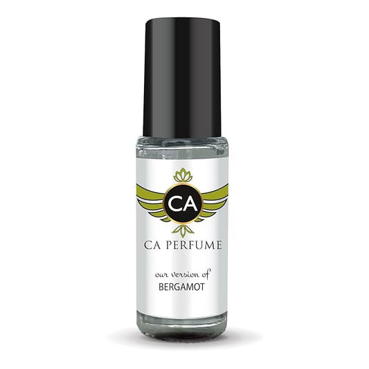 CA Perfume Originals Bergamot Unisex Fragrance Oil Citrus Aromatic Scent Long Lasting Perfumes for Women & Men Travel Size TSA Ready Mini Parfum Body Oil Roll-on 0.14 Fl Oz 4ml