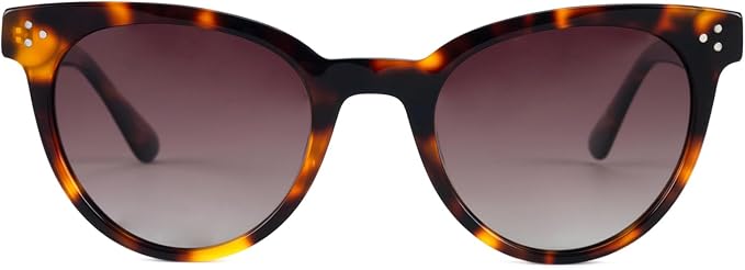 Trendy Round Polarized Women's Sunglasses UV 400 Protection CO1019S