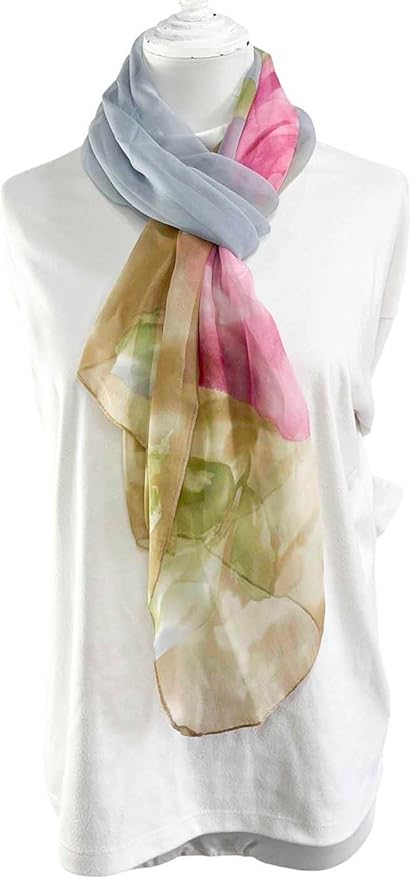 Xyueanlo Scarfs for Women Lightweight Fashion Floral Printed Scarves Neck Scarf Sunscreen Wraps Shawls