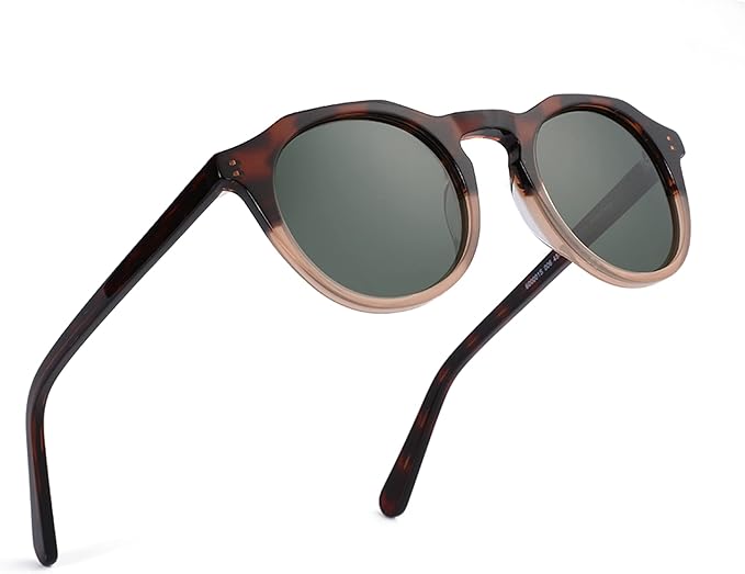 ZENOTTIC Vintage Round Polarized Sunglasses for Men Women UV400 Protection