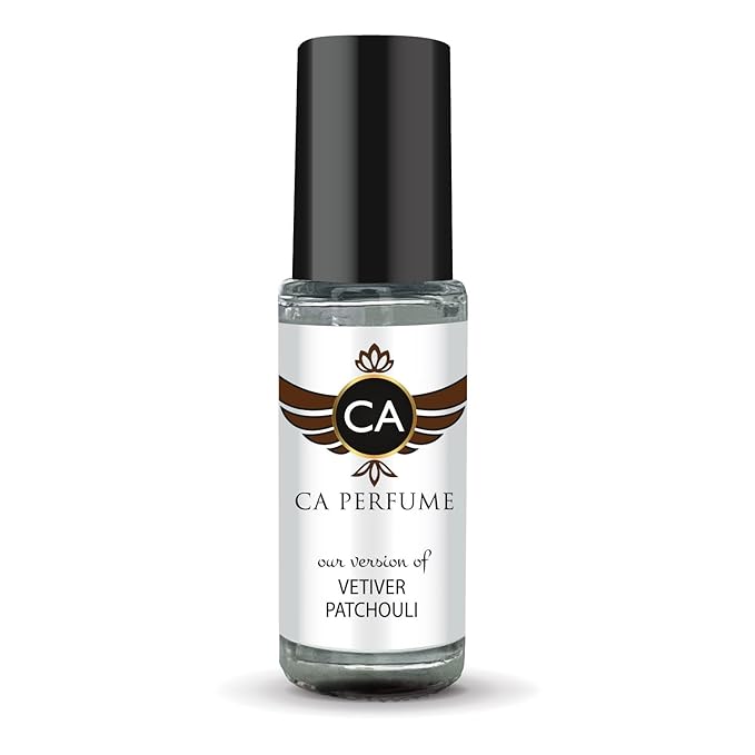 CA Perfume Impression of Vetiver Patchouli Unisex Fragrance Oil Woody Chypre Scent Long Lasting Perfumes for Women & Men Travel Size TSA Ready Mini Parfum Body Oil Roll-on 0.14 Fl Oz 4ml
