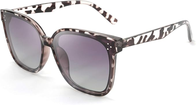 FEISEDY Oversized Polarized Sunglasses - UV400 Protection, Square Fashion Sun Glasses for Outdoor & Daily B2600