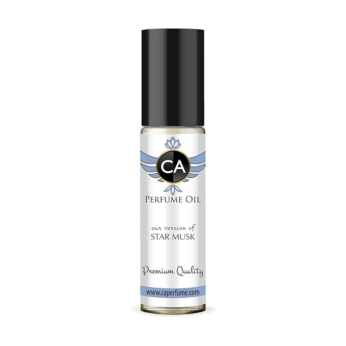CA Perfume Impression of Star Musk Unisex Fragrance Oil Floral Woody Musk Scent Long Lasting Perfumes for Women & Men Travel Size TSA Ready Mini Parfum Body Oil Roll-on 0.33 Fl Oz 10ml