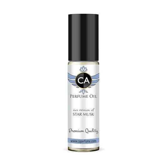 CA Perfume Impression of Star Musk Unisex Fragrance Oil Floral Woody Musk Scent Long Lasting Perfumes for Women & Men Travel Size TSA Ready Mini Parfum Body Oil Roll-on 0.33 Fl Oz 10ml