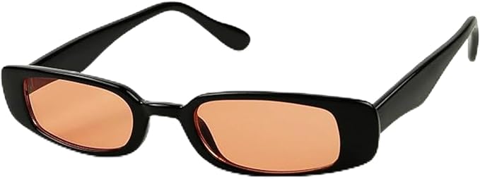 ShadyVEU Slim Classic Rectangular Sunglasses UV Protection 90’s Vintage Small Wide Retro Frame Fashion Shades