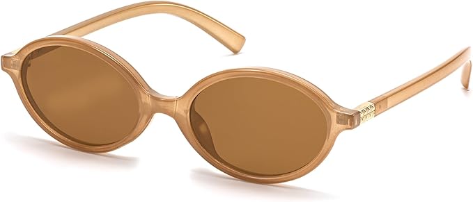 Retro Oval Sunglasses for Women Vintage 90s Y2K Trendy Designer Sun Glasses