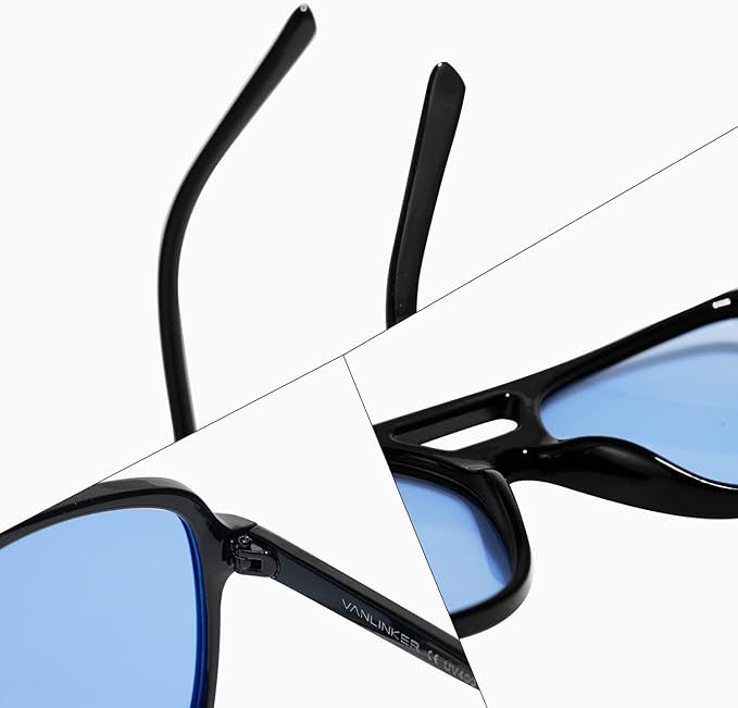 VANLINKER Retro Vintage 70s Square Aviator sunglasses for women men VL9611X
