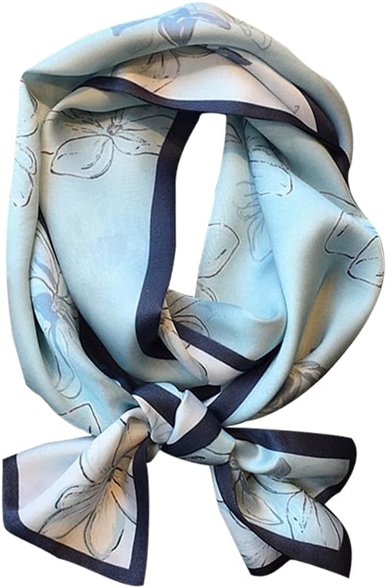 Livrerpi Silk Feeling Head Scarf Fashion Satin Hair Scarf Square Long Scarves for Women Gifts