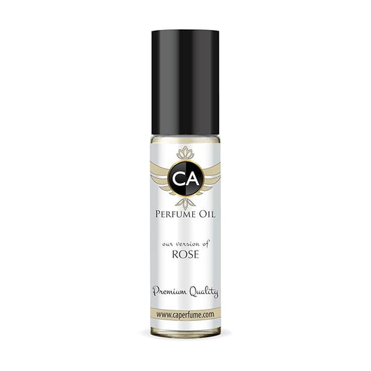 CA Perfume Impression of Rose Unisex Fragrance Oil Floral Woody Musk Scent Long Lasting Perfumes for Women & Men Travel Size TSA Ready Mini Parfum Body Oil Roll-on 0.33 Fl Oz 10ml
