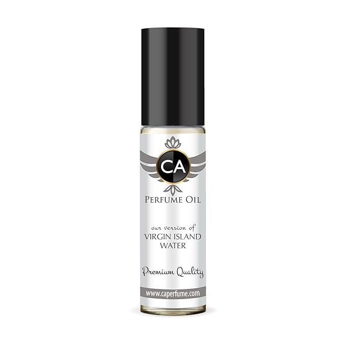 CA Perfume Impression of Virgin Island Water Unisex Eau De Parfum Citrus Scent Long Lasting Unisex Fragrance Travel Size TSA Ready for Day and Night Wear 0.33 Fl Oz 10ml