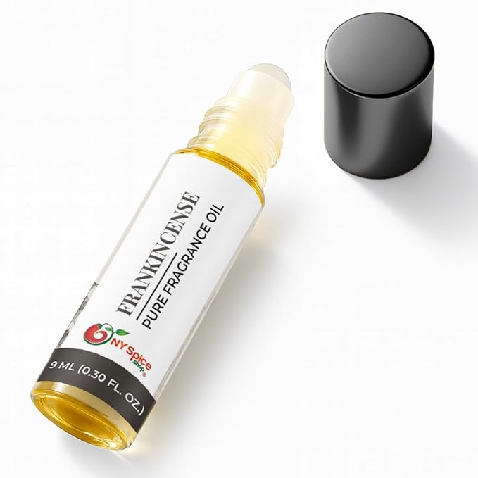 NY Spice Shop Frankincense Musk Fragrance – Pack of 3 Frankincense Musk Oil & Soft Floral Scent – Resinous Aroma Blend with Enduring Aroma Tone – Arabic Musky Perfume Oil for Personal Scent Collection