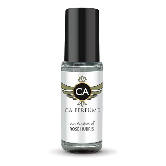 CA Perfume Impression of Rose Hubris Unisex Perfume Oil Floral Woody Musk Scent Long Lasting Fragrance for Women and Men Travel Size Mini Perfume Sample TSA Ready Body Oil Roll-on 0.14 Fl Oz 4ml