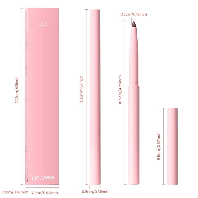 Kaely 3Pcs Matte Velvet Lip Liner Pencils Retractable for Shaping & Sculpting Lips, Lip Pencils for Women Long Lasting Waterproof Rich Lip Colors Liner Crayon Lipstick delineador de labios 06&07&11
