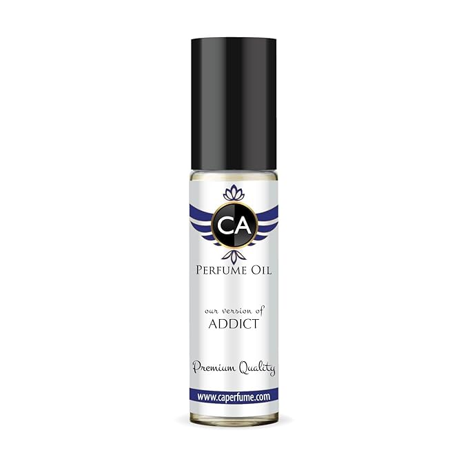 CA Perfume Impression of Addict for Women Eau De Parfum Amber Floral Scent Long Lasting Perfumes for Women Travel Size TSA Ready for Day and Night Wear 0.33 Fl Oz 10ml