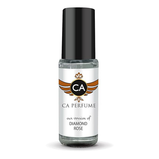 CA Perfume Impression of Diamond Rose for Women Perfume Oil Chypre Floral Scent Long Lasting Perfumes for Women Travel Size Mini Perfume Sample TSA Ready Body Oil Roll-on 0.14 Fl Oz 4ml