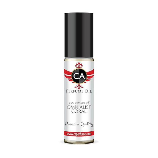 CA Perfume Impression of Omnialist Coral for Women Fragrance Oil Floral Fruity Scent Long Lasting Perfumes for Women Travel Size TSA Ready Mini Parfum Body Oil Roll-on 0.33 Fl Oz 10ml