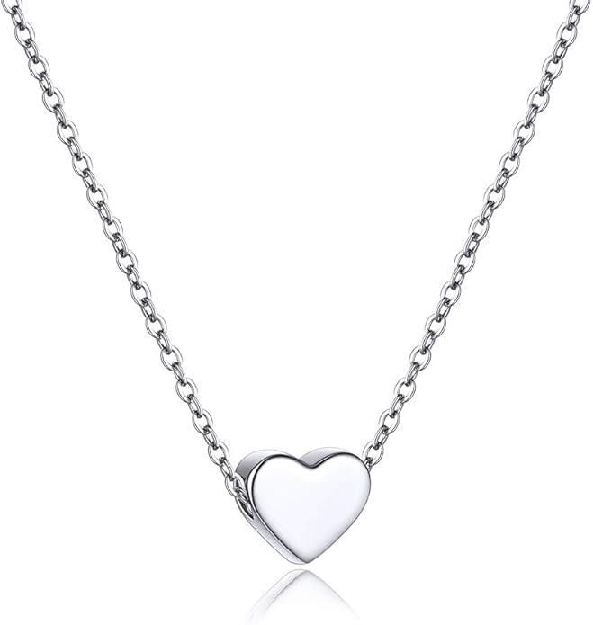 PROSILVER 925 Sterling Silver Necklace for Women | Dainty Delicate Adjustable Choker with Heart/Star/Moon/Vertical Bar Pendant, Hypoallergenic Tarnish Resistant Everyday Jewelry Gift for Her