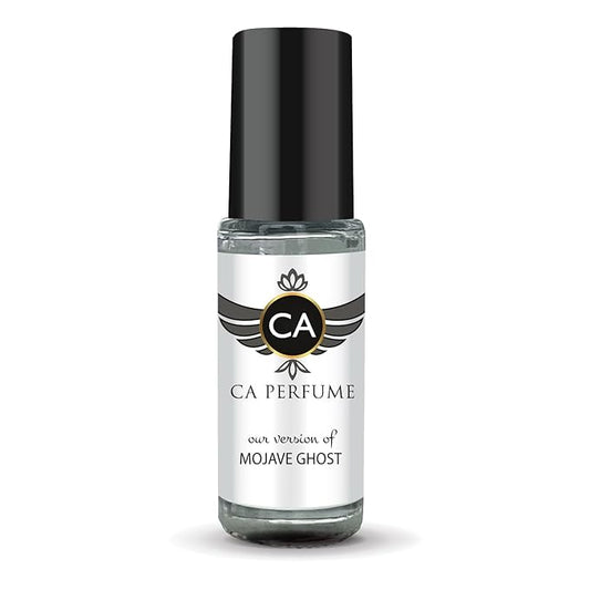 CA Perfume Impression of Mojave Ghost Unisex Perfume Oil Amber Floral Scent Long Lasting Fragrance for Women and Men Travel Size Mini Perfume Sample TSA Ready Body Oil Roll-on 0.14 Fl Oz 4ml