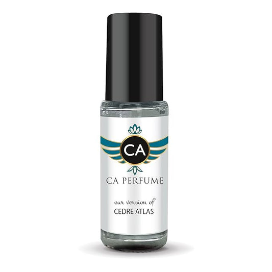 CA Perfume Impression of Cedre Atlas Unisex Fragrance Oil Woody Scent Long Lasting Perfumes for Women & Men Travel Size TSA Ready Mini Parfum Body Oil Roll-on 0.14 Fl Oz 4ml